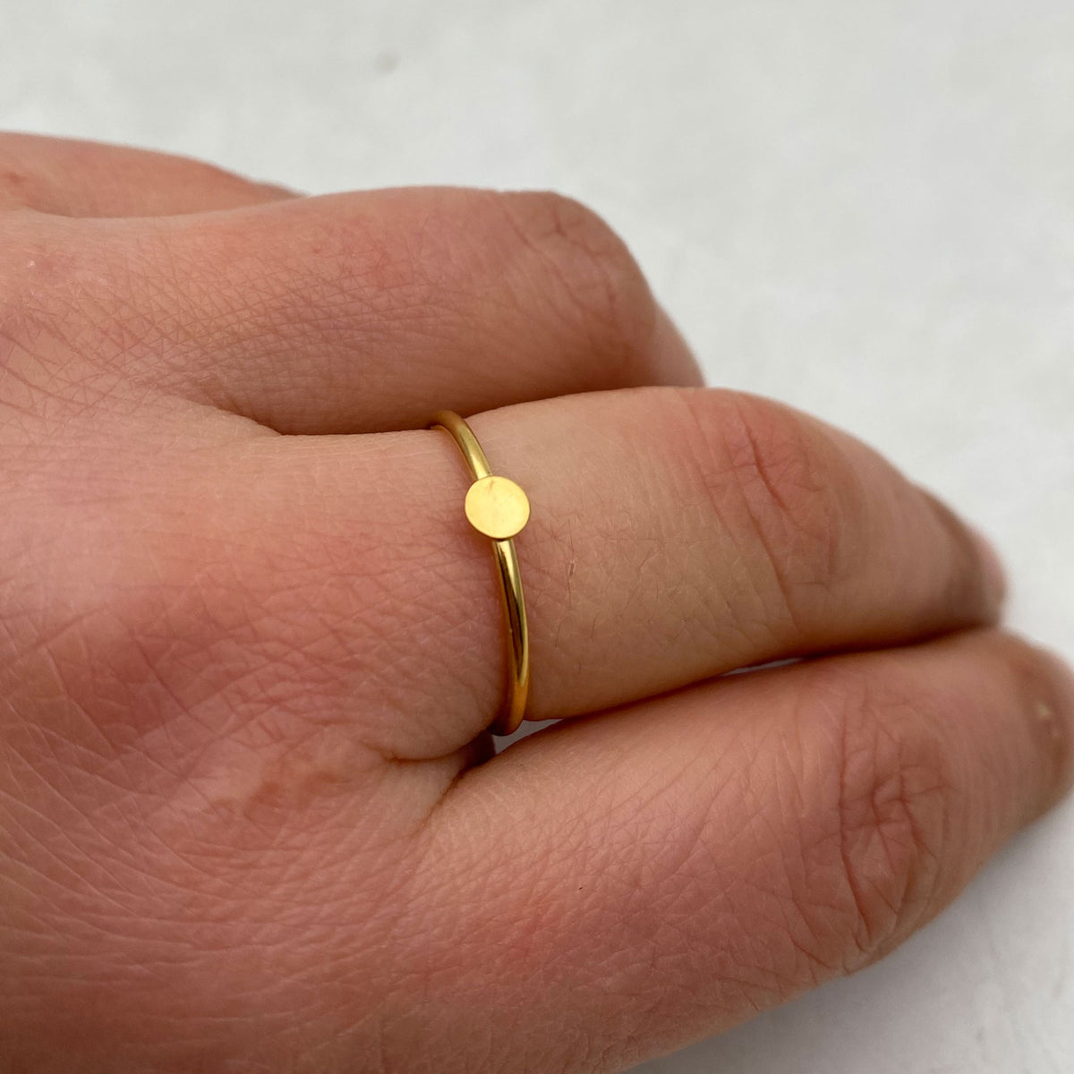 10/50pcs 18K real gold plated Stainless steel Ring Free Size Open RING 4/6/8mm Blank Base For Deco pad Ring women