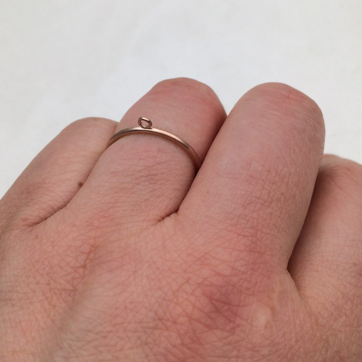 10/50pcs Adjustable 18K real gold plated Stainless steel Ring with Loop open end hoop women findings