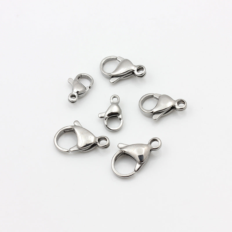 100/500 PCS 18K gold plated Stainless Steel Real Gold Plated Lobster Clasps 9mm 10mm 11mm 12mm 13mm 15mm Bulk